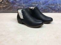 London Fog&nbsp;Tommy Women's Black Burnished Ankle Boot, 9M - Appear New&nbsp;
