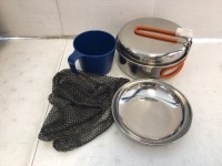 Glacier Stainless 1 Person Mess Kit, Appears new