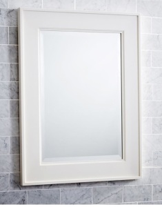 Pottery Barn, Classic, Rectangular Mirror, White, Like New , Retail -$249