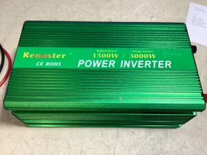 Renoster Power Inverter 1500W 3000 Watt Pure Sine Wave 12V dc to 110V120V ac LCD