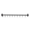 Wallniture Lyon 32" Kitchen Rail with 10 S Shape Hooks, Steel, Frosty Black - Appears New&nbsp;