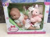 JC Toys La Newborn 15" Soft Vinyl Doll - Appears New