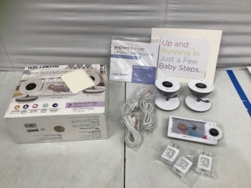 Project Nursery Video Baby Monitor w/ 2&nbsp;Cameras, Untested, Appears New, Retail 149.99