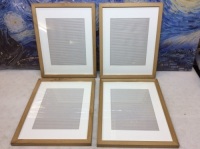 Lot of (4) Rustic Wood Gallery Frames, 11 x 14 Matted to 8 x 10 - New