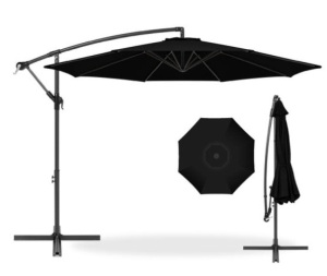 Offset Hanging Patio Umbrella - 10ft, Black