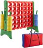 Giant BPA-free 4-In-A-Row Premium Plastic Game Set with Carry Bag