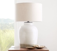 Pottery Barn,&nbsp;Ceramic, White, Table Lamp , Like New, Retail - $250