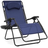 Lot of (3)&nbsp;Outdoor Oversized Zero Gravity Chairs&nbsp;w/ Cup Holders, Pillow. E-Commerce Returns