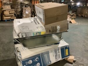 Lot of (3) Toilets & (2) Bath Tubs - Uninspected, Store Return, Straight Off a Truck