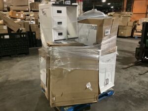 Pallet of Bathroom Vanities & Mirror - Uninspected, Store Return, Straight Off a Truck