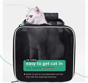 Petisfam, Large, Black, Pet Travel Bag, Like New, Retail - $99.99