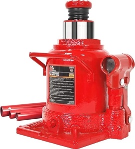 Big Red Jacks, 20 Ton, Hydrulic Welded Bottle Jack, Like New, Retail - $137.99