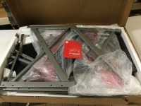 Modular L-Shape Corner Computer Desk w/ Wooden Tabletop, Keyboard Tray. Unknown Condition. Open Box E-Commerce Return