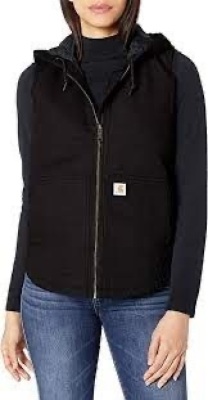 Women's Washed Duck Hooded Insulated Vest