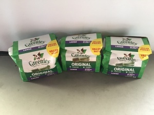 Greenies, Dog treats, LOT of 3, New, Retail - $35 each