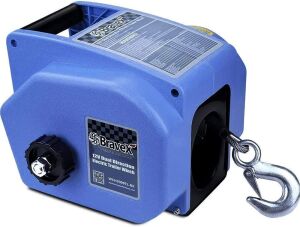 Bravex Trailer Winch 6000LBS, Reversible Portable 12-Volt DC Electric Winch 