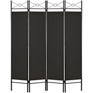 4-Panel Folding Privacy Screen Room Divider Decoration Accent, 6ft