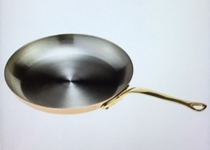 Mauviel, M'Heritage, 250B, 2.5mm 11.8" Round Copper Frying Pan, Bronze Handle, like New, retail - $