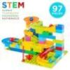 97-Piece Kids Create Your Own Marble Maze Run Racetrack Puzzle Game Set