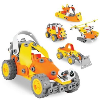 Kids 147-Piece 5-in-1 Educational STEM Building Toy Kit