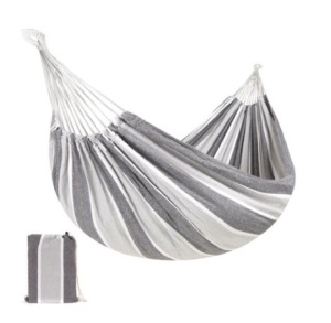 2-Person Brazilian-Style Double Hammock w/ Portable Carrying Bag, Steel