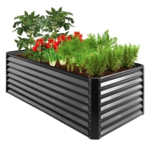 Outdoor Metal Raised Garden Bed, 6x3x2ft