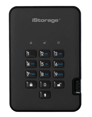 iStorage diskAshur² External USB Secure Hard Drive, Powers Up, Appears new, Retail 179.99