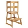 SDADI Kids Kitchen Step Stool with Safety Rail&nbsp;for Toddlers 18 Months and Older, Natural - Appears New&nbsp;
