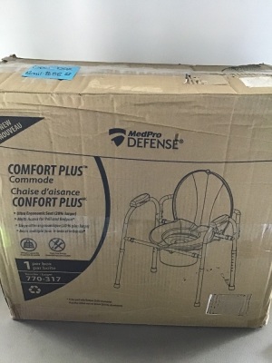 Med Pro Defense, Comfort Plus Commode, Like New, Retail - $88.77