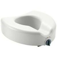 Medline Elevated Toilet Seat with Lock - Appears New