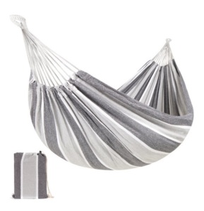 2-Person Brazilian-Style Double Hammock w/ Portable Carrying Bag, Steel 