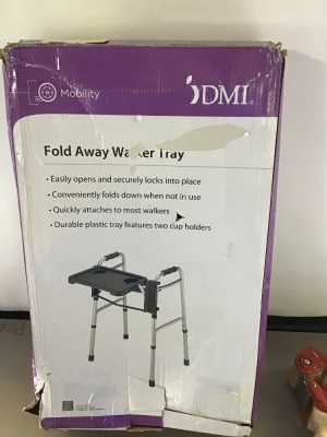 IDMI, Folding Away Walker Tray, Like New, Retail - $23.77