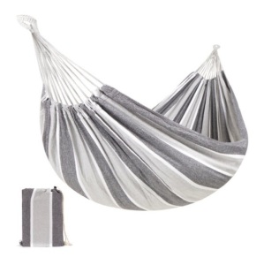 2-Person Brazilian-Style Double Hammock w/ Portable Carrying Bag, Steel