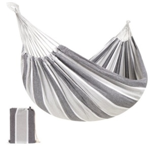 2-Person Brazilian-Style Double Hammock w/ Portable Carrying Bag, Steel