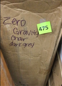 Zero Gravity Chair, Dark Gray