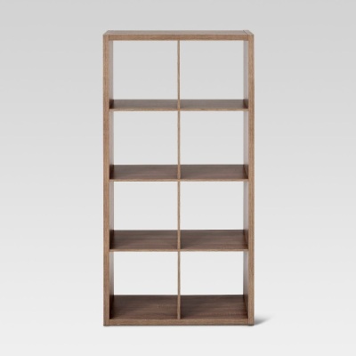 13" 8 Cube Organizer Shelf in Weathered Gray. Appears New