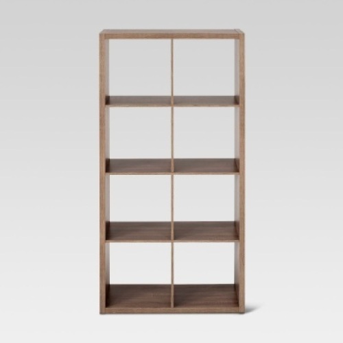 13" 8 Cube Organizer Shelf in Weathered Gray. Appears New