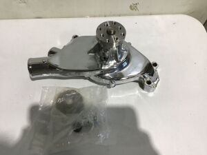 DEMOTOR PERFORMANCE Short Water Pump Chrome Aluminum