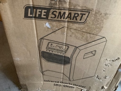 Life Smart Infared Quartz Heater, Untested, Appears New