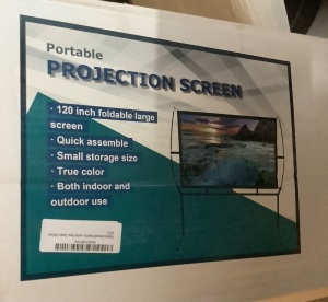 Portable Projection Screen, Appears New