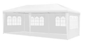 10 ft. x 20 ft. White Canopy Tent Wedding Party Tent with Carry Bag