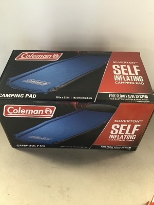 Coleman, Silverton, Self-Inflating Camping Pad, Blue/Black, New, Retail - $29.99