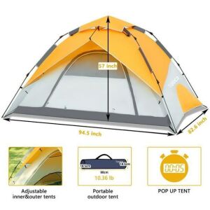 Tooca Bouncing 4-Person Quick-Opening Tent