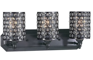 Doraimi lighting 3 Light Crystal Wall Sconce, Appears New/Box Damaged