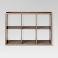 Threshold 6 Cube Organizer Shelf 13" in Gray Finish. Appears New