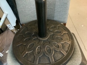 Metal Umbrella Base, Appears New