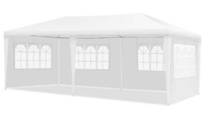 10 ft. x 20 ft. White Canopy Tent Wedding Party Tent with Carry Bag