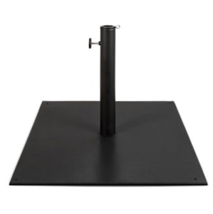 Steel Umbrella Base, Patio Stand w/ Tightening Knob & Anchor Holes - 38.5lb