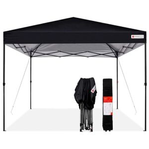 One-Person Setup Instant Pop Up Canopy w/ Wheeled Bag - 10x10ft