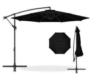 Offset Hanging Patio Umbrella - 10ft, Black